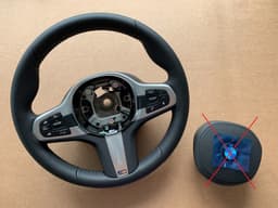 BMW BMW 5 G30 G31 G38 6 G32 X3 G01 G08 X4 G02 OEM M Sport Steering Wheel VIBRO ACC — thumbnail 1