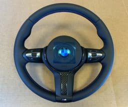 BMW BMW F15 F16 F25 F26 F39 F45 F48 USA GENUINE M Steering Wheel HEATED VIBRO CARBON — thumbnail 2