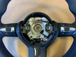 BMW BMW F15 F16 F25 F26 F39 F45 F48 USA GENUINE M Steering Wheel HEATED VIBRO CARBON — thumbnail 7