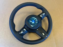 BMW BMW F15 F16 F25 F26 F39 F45 F48 USA GENUINE M Steering Wheel HEATED VIBRO CARBON — thumbnail 9