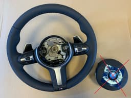 BMW BMW F22 F30 F31 F32 F34 F36 USA OEM M Steering Wheel Paddles HEATING VIBRO — thumbnail 1