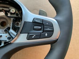 BMW BMW 5 6 7 X3 X4 G30 G32 G11 G01 G02 OEM M Steering Wheel Paddles HEATING VIBRO — thumbnail 4