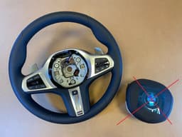 BMW BMW 1 2 3 Z4 F40 F44 G20 G21 G28 G29 GENUINE EU M Steering Wheel Paddles HEATING — thumbnail 1