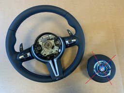 BMW BMW F15 F16 F25 F26 F39 F45 F48 GENUINE USA M Steering Wheel M PADDLES — thumbnail 1
