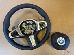BMW BMW 5 G30 G31 G38 6 G32 X3 G01 G08 X4 G02 GENUINE LCI EU M Steering Wheel VIBRO — thumbnail 1