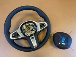 BMW BMW 5 6 X3 X4 G30 G31 G32 G01 G02 LCI USA M Steering Wheel HEATED ASSIST VIBRO — thumbnail 1