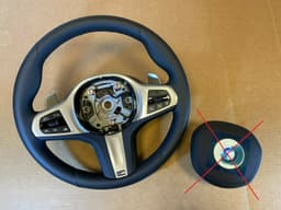 BMW BMW 5 G30 G31 G38 6 G32 X3 G01 G08 X4 G02 GENUINE EU M Steering Wheel ASSIST+ — thumbnail 1