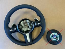 BMW BMW F20 F21 F22 F23 F30 F31 F32 F33 F34 M Steering Wheel Paddle VIBRO M STITCHES — thumbnail 1