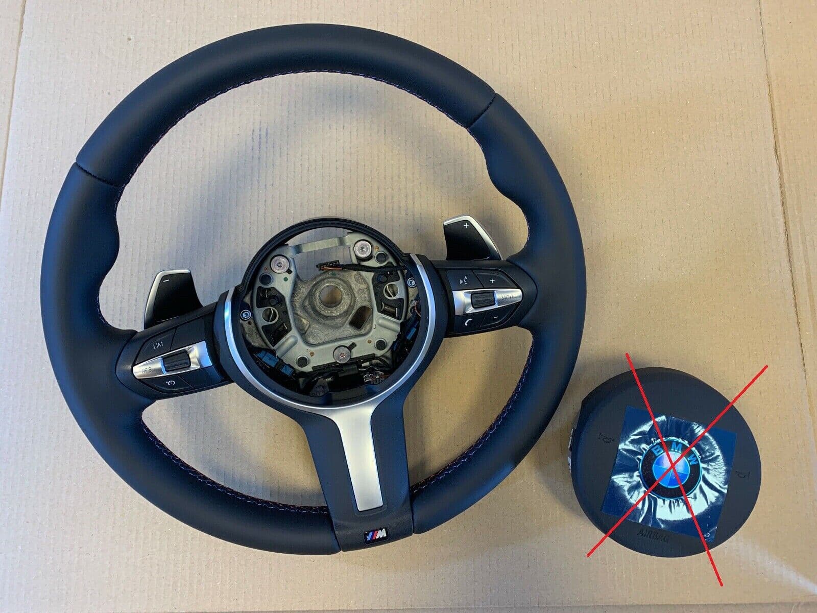 BMW BMW X5 X6 X3 X4 F15 F16 F25 F26 GENUINE M Steering Wheel Paddles M STITCHES