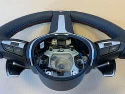 BMW BMW X5 X6 X3 X4 F15 F16 F25 F26 GENUINE M Steering Wheel Paddles M STITCHES — thumbnail 7