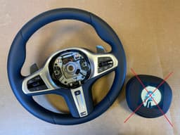 BMW BMW 5 6 X3 X4 G30 G31 G38 G32 G01 G08 G02 LCI M Steering Wheel Paddle HEATING — thumbnail 1