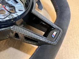 BMW BMW M2 G87 M3 G80 G20 G21 M4 G82 Alcantara M Steering Wheel Carbon VIBRO — thumbnail 8