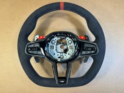 BMW BMW M2 G87 M3 G80 G20 G21 M4 G82 Alcantara M Steering Wheel Carbon VIBRO HEATING — thumbnail 1