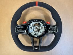 BMW BMW M2 G87 M3 G80 G20 G21 M4 G82 Alcantara M Steering Wheel Carbon VIBRO Heating — thumbnail 1
