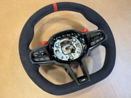 BMW BMW M2 G87 M3 G80 G20 G21 M4 G82 Alcantara M Steering Wheel Carbon VIBRO Heating — thumbnail 2