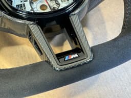 BMW BMW M2 G87 M3 G80 G20 G21 M4 G82 Alcantara M Steering Wheel Carbon VIBRO Heating — thumbnail 6