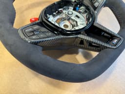 BMW BMW M2 G87 M3 G80 G20 G21 M4 G82 Alcantara M Steering Wheel Carbon VIBRO Heating — thumbnail 5