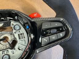 BMW BMW M2 G87 M3 G80 G20 G21 M4 G82 Alcantara M Steering Wheel Carbon VIBRO Heating — thumbnail 8