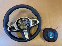 BMW BMW 8 X5 X6 X7 G14 G05 G06 G07 USA M Steering Wheel Paddles HEATING VIBRO ACC — thumbnail 1