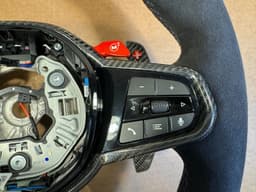 BMW BMW M2 G87 M3 G80 G20 G21 M4 G82 Alcantara M Steering Wheel Carbon VIBRO HEATING — thumbnail 5