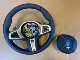 BMW BMW 5 6 X3 X4 G30 G31 G32 G01 G02 LCI USA M Steering Wheel Paddles HEATING VIBRO — thumbnail 1