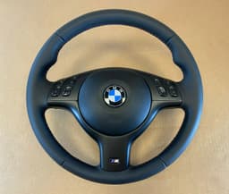 BMW BMW 3 5 7 X5 E46 E39 E38 E53 OEM M Sport Steering Wheel M Stitches Nappa Leather — thumbnail 1