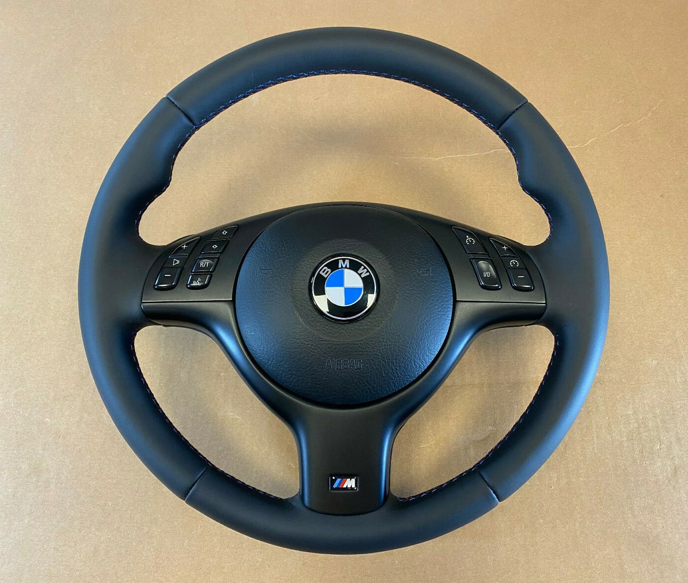 BMW BMW 3 5 7 X5 E46 E39 E38 E53 OEM M Sport Steering Wheel M Stitches Nappa Leather