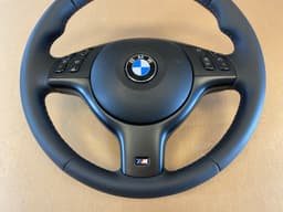 BMW BMW 3 5 7 X5 E46 E39 E38 E53 OEM M Sport Steering Wheel M Stitches Nappa Leather — thumbnail 4