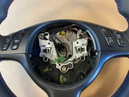 BMW BMW 3 5 7 X5 E46 E39 E38 E53 OEM M Sport Steering Wheel M Stitches Nappa Leather — thumbnail 6