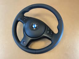 BMW BMW 3 5 7 X5 E46 E39 E38 E53 OEM M Sport Steering Wheel M Stitches Nappa Leather — thumbnail 9