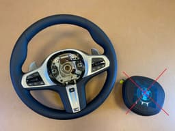 BMW BMW 5 6 X3 X4 G30 G31 G32 G01 G02 LCI USA M Steering Wheel Paddles HEATED ASSIST — thumbnail 1