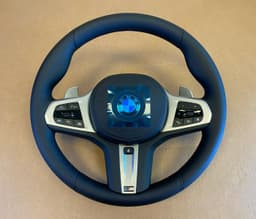 BMW BMW 5 6 X3 X4 G30 G31 G32 G01 G02 LCI USA M Steering Wheel Paddles HEATED ASSIST — thumbnail 2