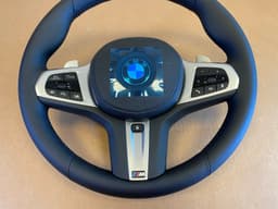 BMW BMW 5 6 X3 X4 G30 G31 G32 G01 G02 LCI USA M Steering Wheel Paddles HEATED ASSIST — thumbnail 5
