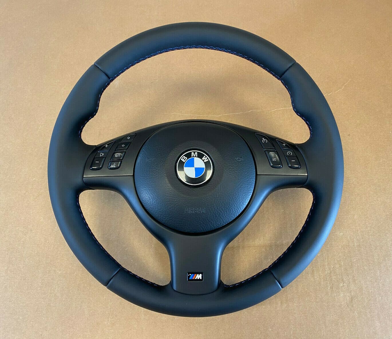 BMW BMW 3 5 7 X5 E46 E39 E38 E53 OEM M Sport Steering Wheel M Stitches Nappa Leather