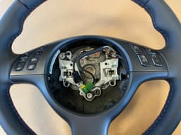 BMW BMW 3 5 7 X5 E46 E39 E38 E53 OEM M Sport Steering Wheel M Stitches Nappa Leather — thumbnail 3