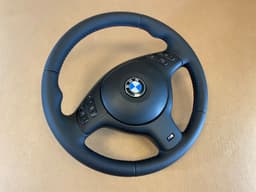 BMW BMW 3 5 7 X5 E46 E39 E38 E53 OEM M Sport Steering Wheel M Stitches Nappa Leather — thumbnail 7