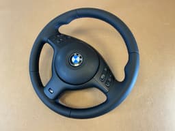 BMW BMW 3 5 7 X5 E46 E39 E38 E53 OEM M Sport Steering Wheel M Stitches Nappa Leather — thumbnail 9