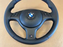 BMW BMW 3 5 7 X5 E46 E39 E38 E53 OEM M Sport Steering Wheel M Stitches Nappa Leather — thumbnail 8