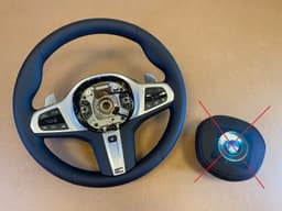 BMW BMW 5 6 X3 X4 G30 G31 G32 G01 G02 LCI EU M Steering Wheel Paddles HEATED ASSIST — thumbnail 1