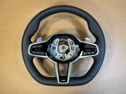 BMW BMW 1 G40 2 G42 G43 3 G20 G21 4 G22 G23 G26 M Steering Wheel Black Nappa Leather — thumbnail 1