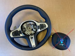 BMW BMW 5 6 X3 X4 G30 G31 G32 G38 G01 G02 OEM USA M Steering Wheel Paddles HEATING — thumbnail 1
