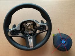 BMW BMW 5 6 X3 X4 G30 G31 G32 G01 G02 OEM USA M Steering Wheel Paddles VIBRO HEATING — thumbnail 1