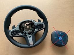 BMW BMW 5 6 X3 X4 G30 G31 G32 G01 G02 OEM M Steering Wheel Paddles HEATING VIBRO ACC — thumbnail 1