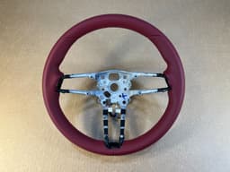 PORSCHE Steering wheel Porsche 911 992 Panamera 971.2 Taycan GENUINE Nappa Leather Heat — thumbnail 1