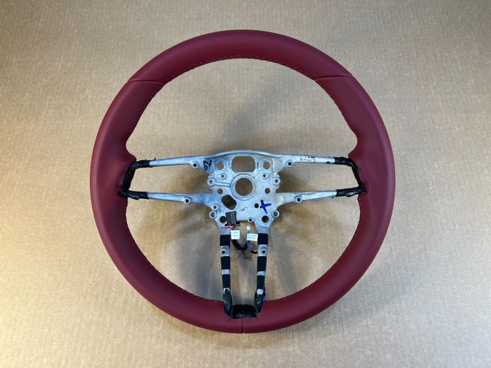 PORSCHE Steering wheel Porsche 911 992 Panamera 971.2 Taycan GENUINE Nappa Leather Heat