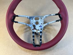 PORSCHE Steering wheel Porsche 911 992 Panamera 971.2 Taycan GENUINE Nappa Leather Heat — thumbnail 2