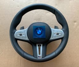 BMW NEW BMW 7 G11 LCI G12 LCI X7 G07 GENUINE M Steering Wheel Paddles HEATING VIBRO — thumbnail 2