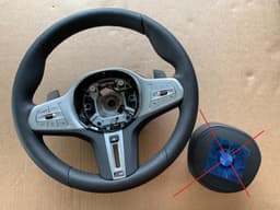 BMW NEW BMW 7 G11 LCI G12 LCI X7 G07 GENUINE M Steering Wheel Paddles HEATING VIBRO — thumbnail 1