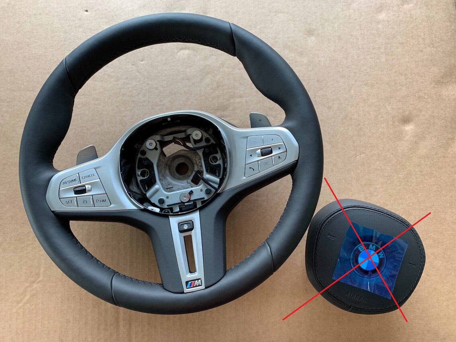 BMW NEW BMW 7 G11 LCI G12 LCI X7 G07 GENUINE M Steering Wheel Paddles HEATING VIBRO