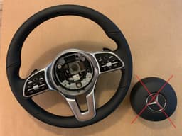 MERCEDES-BENZ Mercedes W118 W167 W177 W205 W253 W293 OEM NEW SPORT Steering Wheel A0004605804 — thumbnail 1